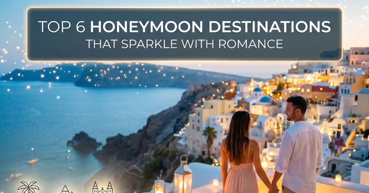 Top 6 Honeymoon Destinations in World That Sparkle with Romance
